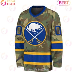 NHL Buffalo Sabres Special Camo Design V-neck Long Sleeve