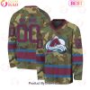 NHL Columbus Blue Jackets Special Camo Design V-neck Long Sleeve NHL Columbus Blue Jackets Special Camo Design V-neck Long Sleeve