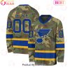 NHL Seattle Kraken Special Camo Design V-neck Long Sleeve