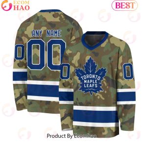 NHL Toronto Maple Leafs Special Camo Design V-neck Long Sleeve