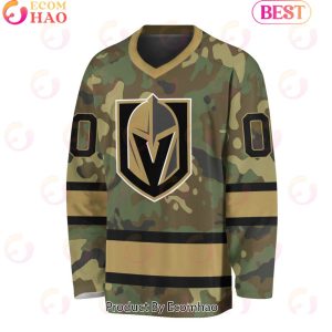 NHL Vegas Golden Knights Special Camo Design V-neck Long Sleeve