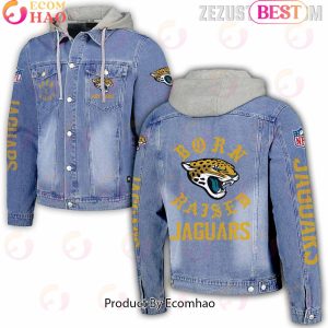 NFL Jacksonville Jaguars Born x Raised Hooded Full-Button Denim Jacket