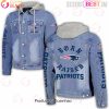 NFL New Orleans Saints Born x Raised Hooded Full-Button Denim Jacket NFL New Orleans Saints Born x Raised Hooded Full-Button Denim Jacket