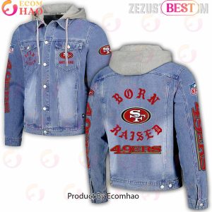 NFL San Francisco 49ers Born x Raised Hooded Full-Button Denim Jacket