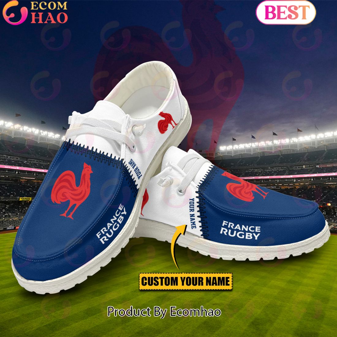 Rugby World Cup France Custom Name Hey Dude Shoes