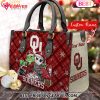 NCAA Oklahoma State Cowboys Grinch And Jack Skellington Christmas Women Leather Hand Bag