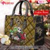 NCAA Texas Longhorns Grinch And Jack Skellington Christmas Women Leather Hand Bag NCAA Texas Longhorns Grinch And Jack Skellington Christmas Women Leather Hand Bag