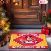NFL Jacksonville Jaguars Sport Team And Mickey Home Sweet Home Doormat