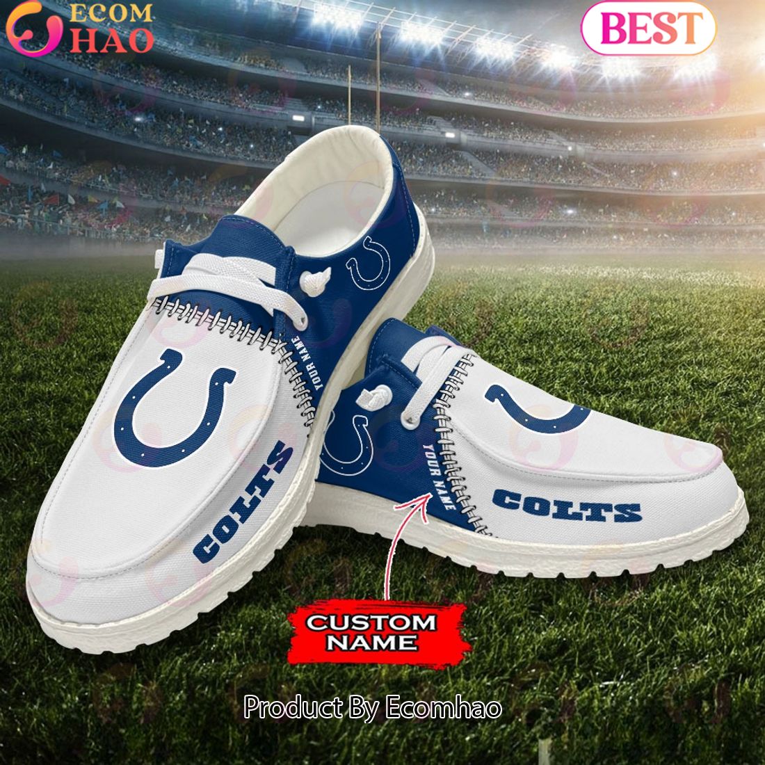 Customize Your Name with Detroit Lions Fashionable Hey Dude Sneakers