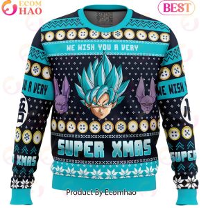 A Very Saiyan Christmas Dragon Ball Z Ugly Christmas Sweater