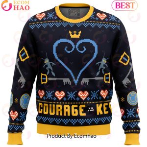Courage is the Key Kingdom Hearts Ugly Christmas Sweater