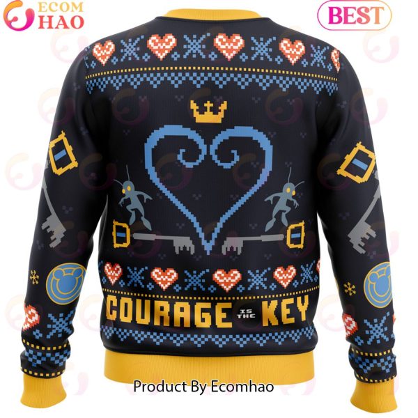 Courage is the Key Kingdom Hearts Ugly Christmas Sweater