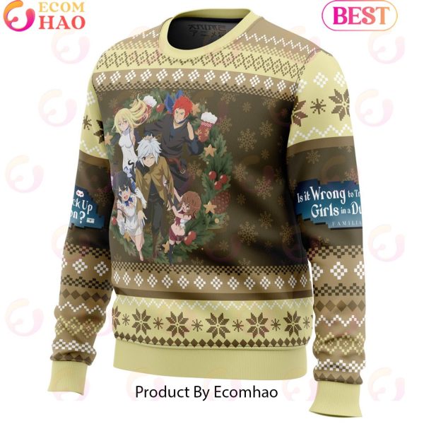 Familia Myth DanMachi Ugly Christmas Sweater