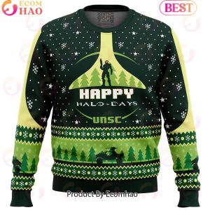 Happy Halo-days Halo Ugly Christmas Sweater