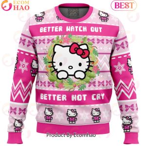 Hello Kitty is Coming to Town Ugly Christmas Sweater