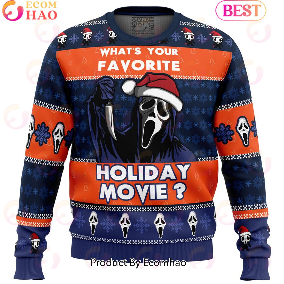 Holiday Scream Ugly Christmas Sweater