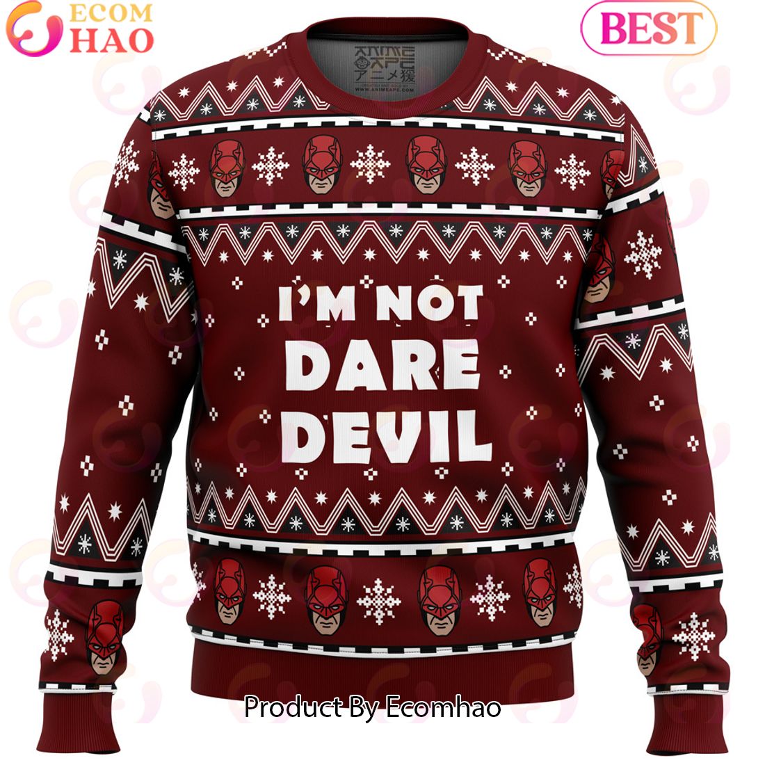 I’m not Daredevil Marvel Ugly Christmas Sweater