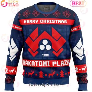 Nakatomi Plaza Die Hard Ugly Christmas Sweater