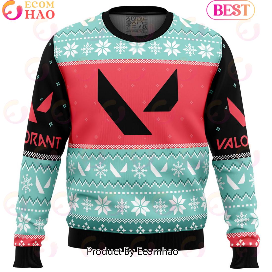 Play As One Valorant Ugly Christmas Sweater