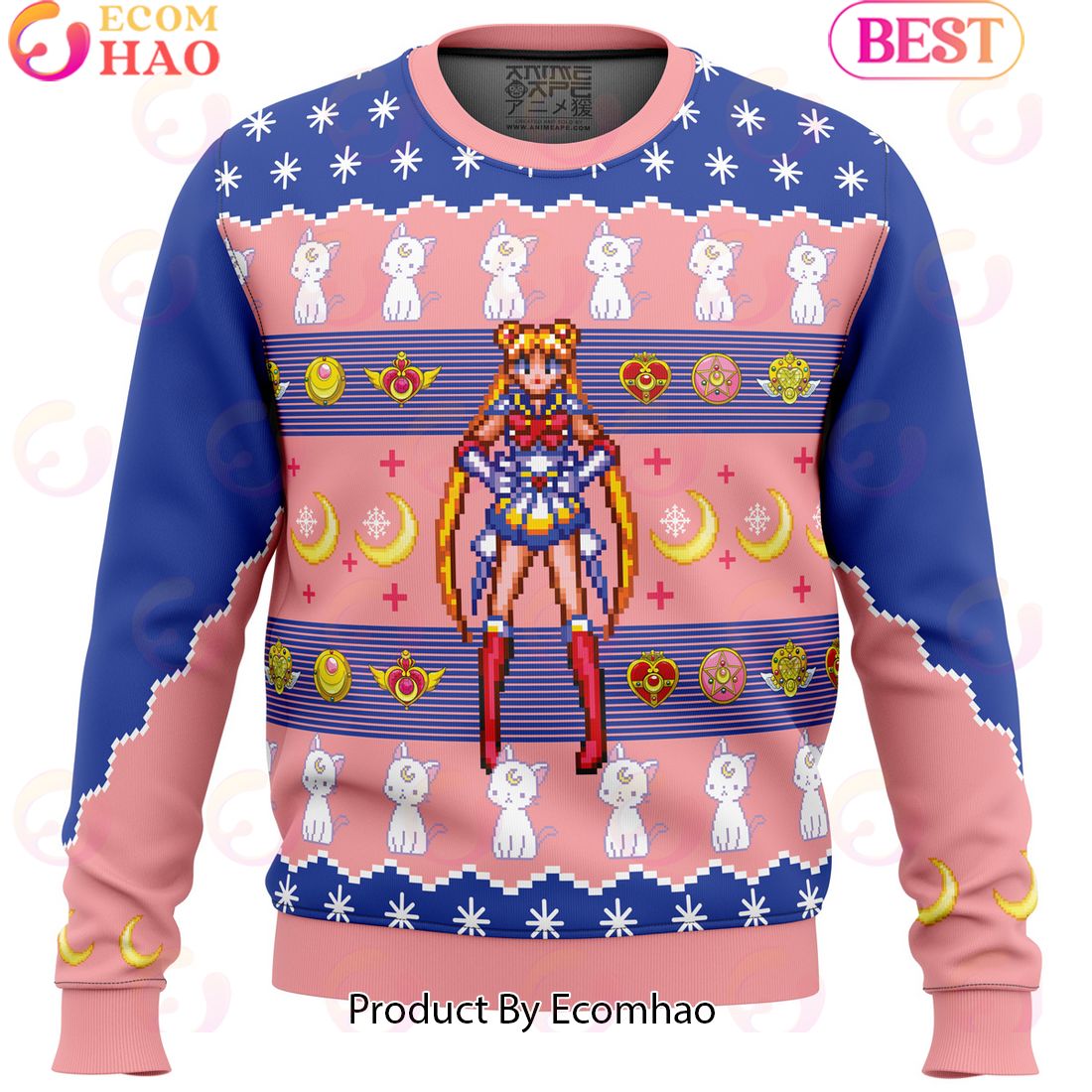 Sailor Moon Ugly Christmas Sweater