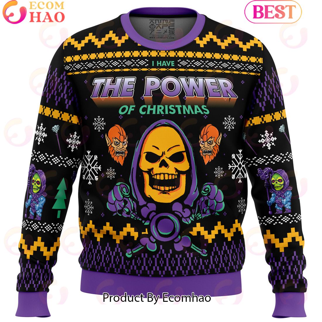 The Evil Power of Christmas He-Man Ugly Christmas Sweater