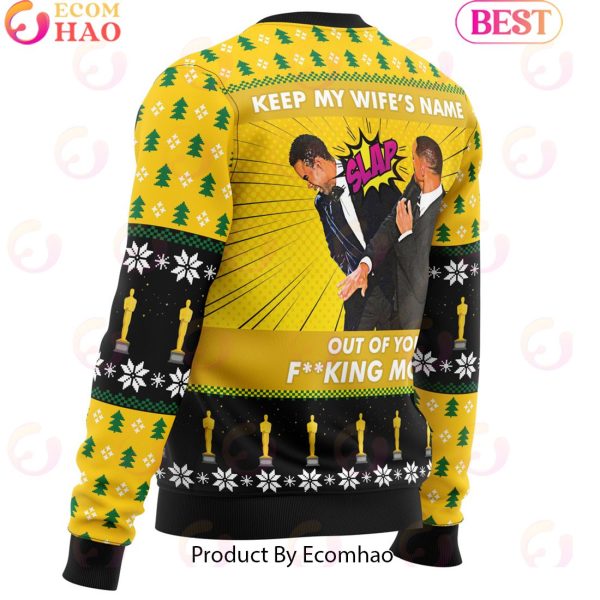 Will Smith Slaps Chris Rock Meme Ugly Christmas Sweater