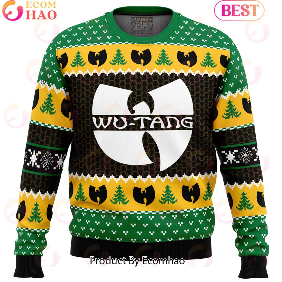 Yah It’s Christmas Time Yo Wu Tang Clan Ugly Christmas Sweater