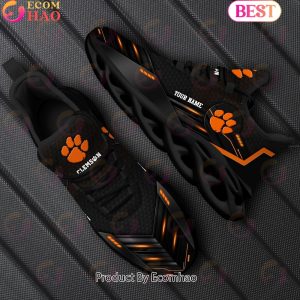 NCAA Clemson Tigers Team Black Clunky Max Soul Shoes Sneakers Custom Your Name