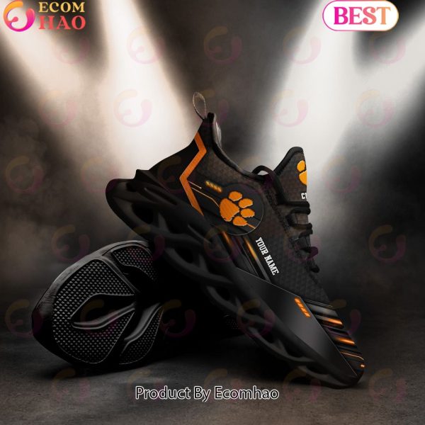 NCAA Clemson Tigers Team Black Clunky Max Soul Shoes Sneakers Custom Your Name