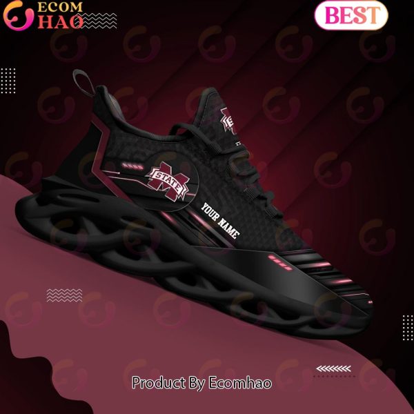 NCAA Mississippi State Bulldogs Team Black Clunky Max Soul Shoes Sneakers Custom Your Name