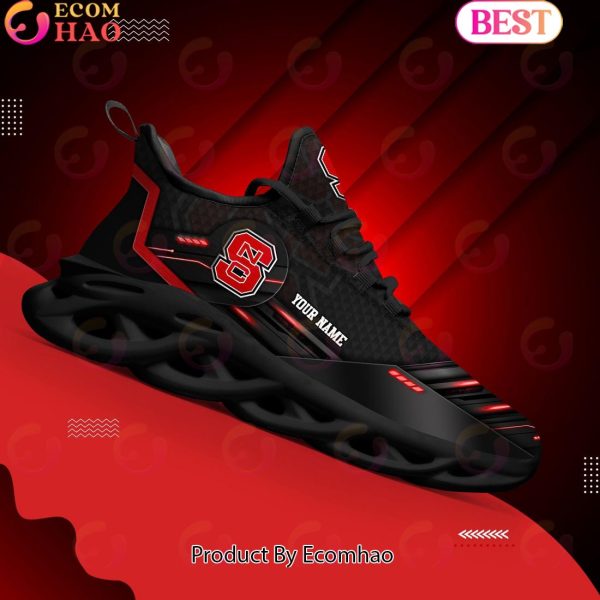 NCAA NC State Wolfpack Team Black Clunky Max Soul Shoes Sneakers Custom Your Name