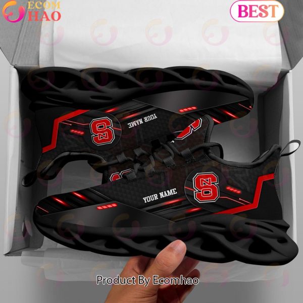 NCAA NC State Wolfpack Team Black Clunky Max Soul Shoes Sneakers Custom Your Name