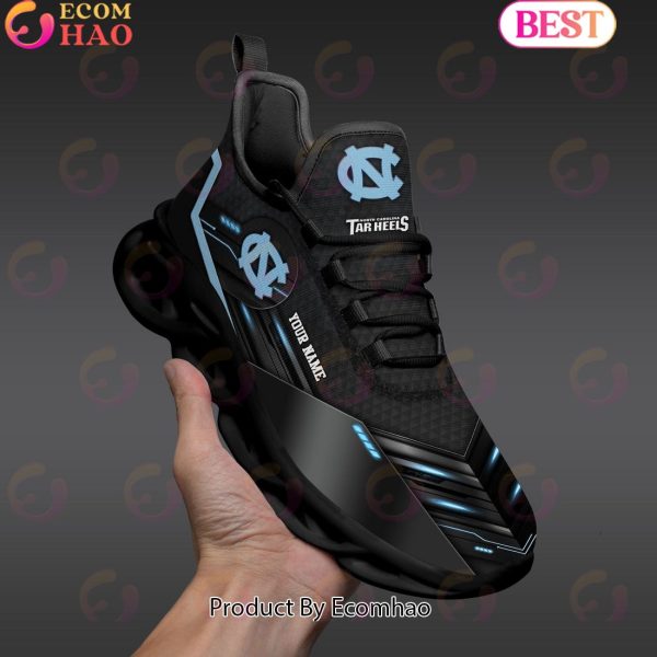 NCAA North Carolina Tar Heels Team Black Clunky Max Soul Shoes Sneakers Custom Your Name