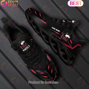 NCAA Northern Illinois Huskies Team Black Clunky Max Soul Shoes Sneakers Custom Your Name