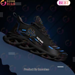 NCAA Notre Dame Fighting Irish Team Black Clunky Max Soul Shoes Sneakers Custom Your Name