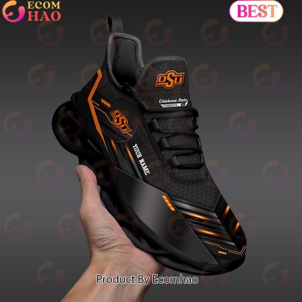 NCAA Oklahoma State Cowboys Team Black Clunky Max Soul Shoes Sneakers Custom Your Name