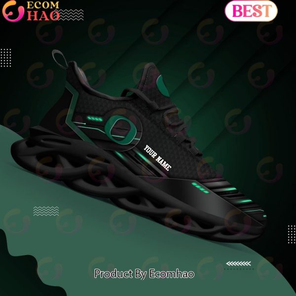 NCAA Oregon Ducks Team Black Clunky Max Soul Shoes Sneakers Custom Your Name