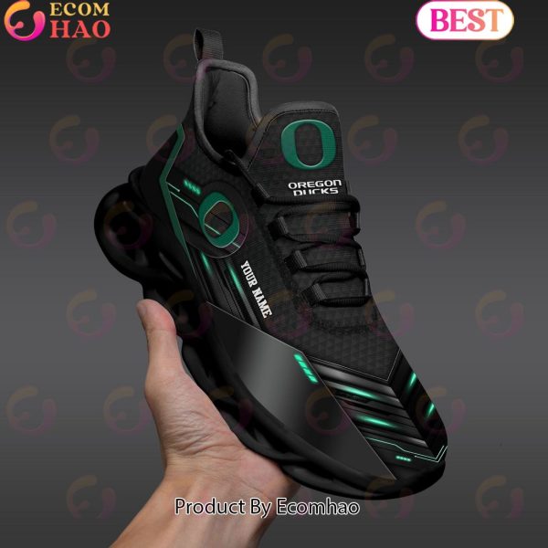 NCAA Oregon Ducks Team Black Clunky Max Soul Shoes Sneakers Custom Your Name