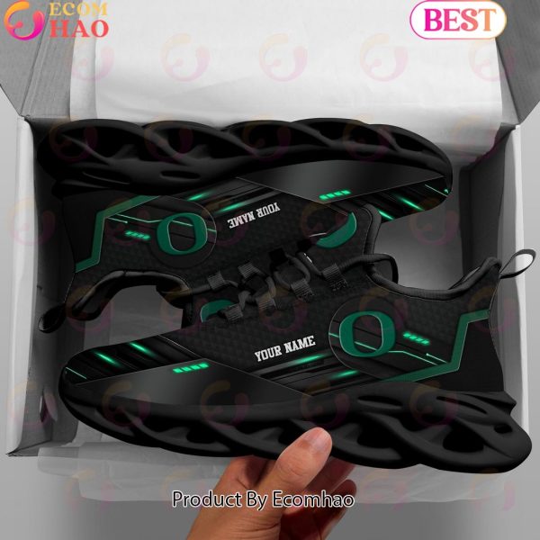NCAA Oregon Ducks Team Black Clunky Max Soul Shoes Sneakers Custom Your Name