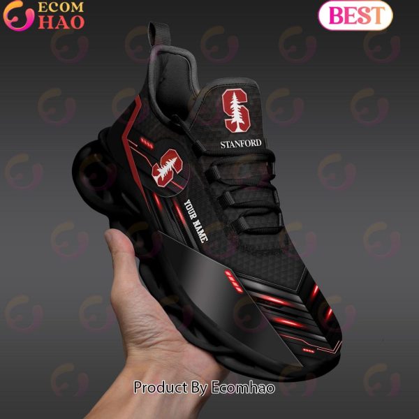 NCAA Stanford Cardinal Team Black Clunky Max Soul Shoes Sneakers Custom Your Name