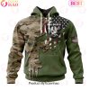 NFL Los Angeles Chargers Special Camo Design For Veterans Day 3D Hoodie