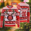 NCAA Mississippi State Bulldogs Reindeer Light Ugly Christmas Sweater