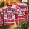 NCAA North Carolina Tar Heels Reindeer Light Ugly Christmas Sweater
