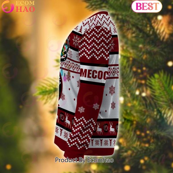 NCAA South Carolina Gamecocks Reindeer Light Ugly Christmas Sweater