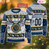 NCAA Wisconsin Badgers  Reindeer Light Ugly Christmas Sweater
