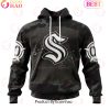 Personalized NHL St. Louis Blues Special Black Camo Design For Veterans Day 3D Hoodie