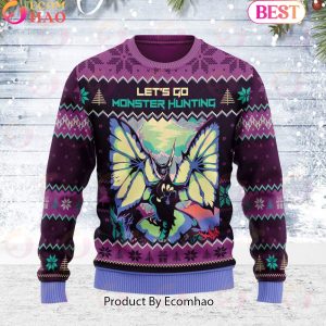 CORAL HIGHLANDS, Let’s Go Monster Hunting, Video Game Unisex Ugly Sweater For Men and Women