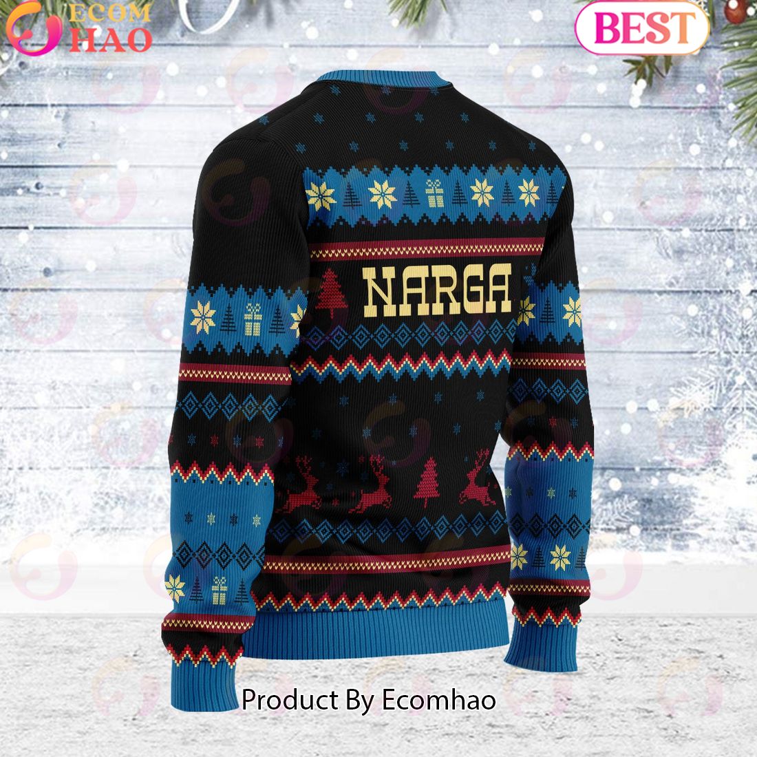 Hunting Club Narga Monster Hunter Unisex Ugly Sweater For Men and Women