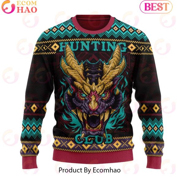 Magnamalo Hunting Club Monster Hunter Unisex Ugly Sweater For Men and Women