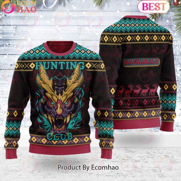 Magnamalo Hunting Club Monster Hunter Unisex Ugly Sweater For Men and Women